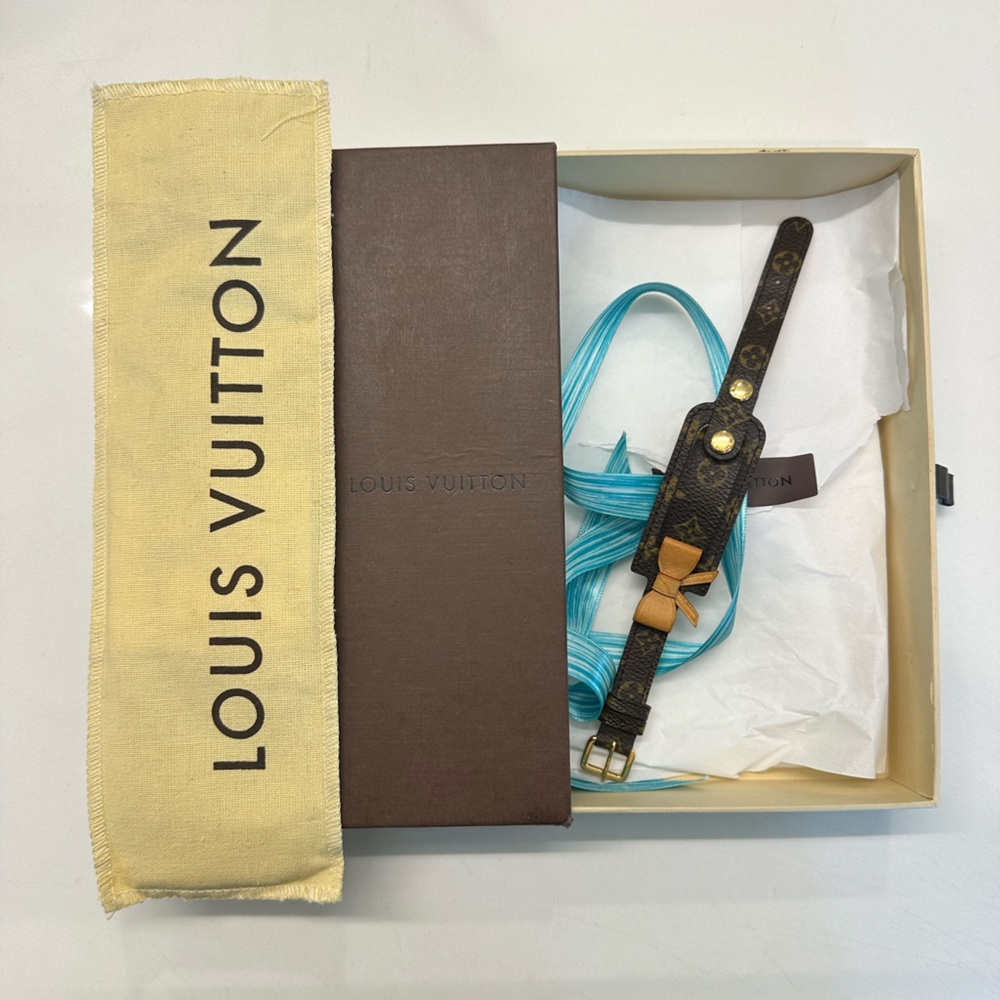 Louis Vuitton Monogram Cherry Blossom Bracelet - Brown and Gold - Picture 10 of 10